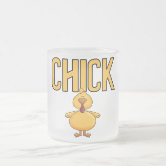 Caneca De Café Vidro Jateado T-shirt e presentes do pintinho