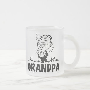 Caneca De Café Vidro Jateado T-shirt e presentes novos de sorriso do vovô