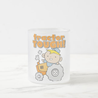 Caneca De Café Vidro Jateado T-shirt e presentes resistentes do trator