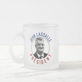 Caneca De Café Vidro Jateado T-shirt Jean Lassalle Président 2022