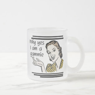 Caneca De Café Vidro Jateado T-shirt retros e presentes de Gammie