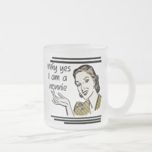 Caneca De Café Vidro Jateado T-shirt retros e presentes de Nonnie