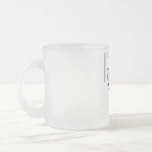 Caneca De Café Vidro Jateado Taça Contemplativa Cappuccino