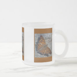 Caneca De Café Vidro Jateado Tawny Emperor Butterfly