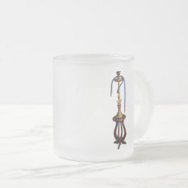 Caneca De Café Vidro Jateado Taza arte