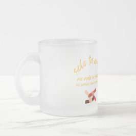 Caneca De Café Vidro Jateado Taza con mensaje motivador
