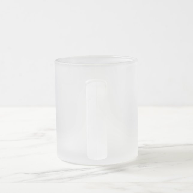 Caneca De Café Vidro Jateado Taza Venado (Alça)