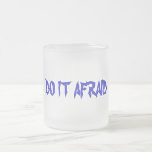 CANECA DE CAFÉ VIDRO JATEADO TEM MEDO DE MUG