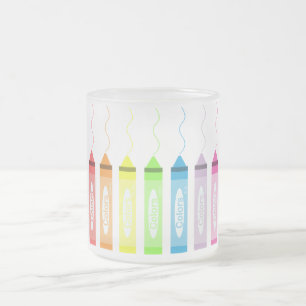 Caneca De Café Vidro Jateado Tempo de Coloração!