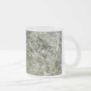 Caneca De Café Vidro Jateado Textura de Abstrato de gelo glacial