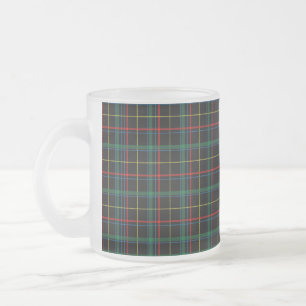 Caneca De Café Vidro Jateado Textura de xadrez com fundo preto-25774