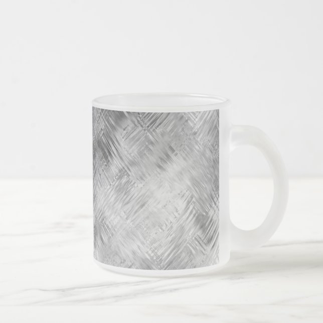 Caneca De Café Vidro Jateado Textura Escrita de Cinzas Hemáticas (Direita)