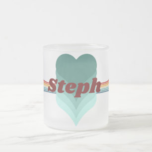 Caneca De Café Vidro Jateado Tiras retrorreflectoras do arco-íris inspiradas na