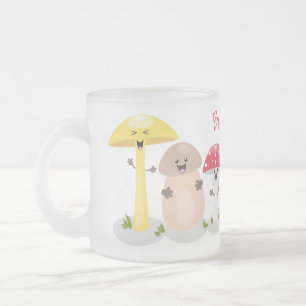 Caneca De Café Vidro Jateado Toadstool (fungo-guaii)
