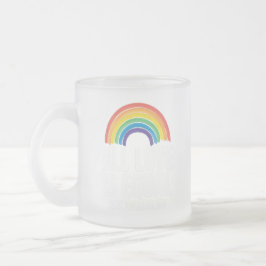 Caneca De Café Vidro Jateado Todo Amor é Orgulho Igual LGBT Direitos Iguais Arc