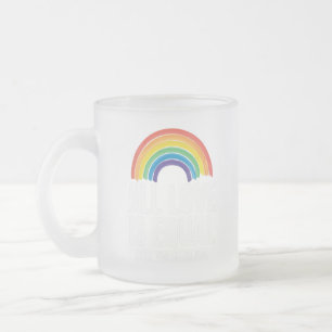 Caneca De Café Vidro Jateado Todo Amor é Orgulho Igual LGBT Direitos Iguais Arc