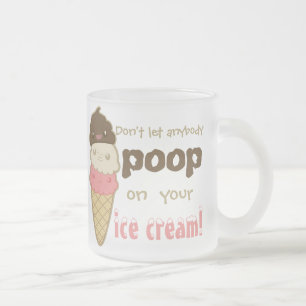 Caneca De Café Vidro Jateado tombadilho no sorvete