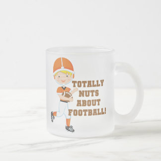 Caneca De Café Vidro Jateado Totalmente loucos sobre o futebol