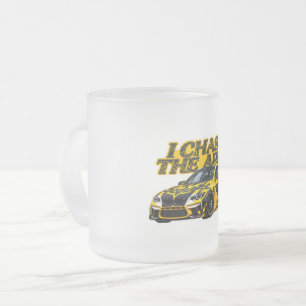 Caneca De Café Vidro Jateado Track Day Frosted Cup   Eu persigo o ápice