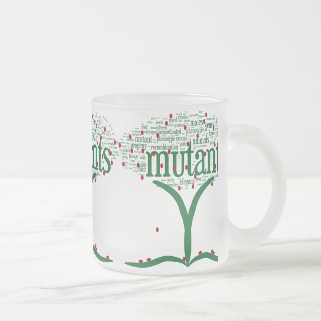 Caneca De Café Vidro Jateado tree3 (Direita)