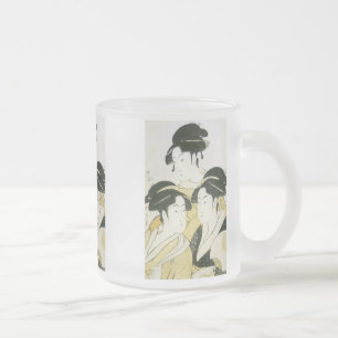 Caneca De Café Vidro Jateado Três Beleza, Utamaro, 1790 Mug