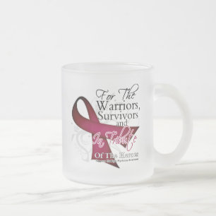 Caneca De Café Vidro Jateado Tributo - mieloma múltiplo