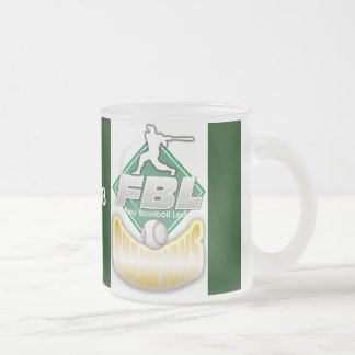 Caneca De Café Vidro Jateado Troféu do basebol da fantasia
