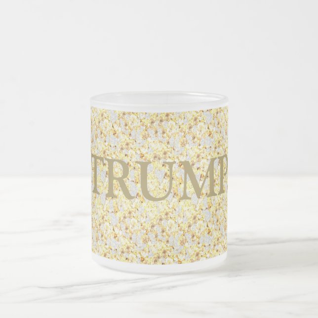 CANECA DE CAFÉ VIDRO JATEADO TRUMP (Centro)