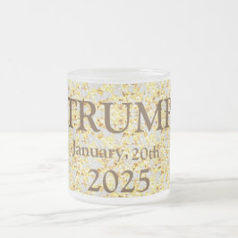 CANECA DE CAFÉ VIDRO JATEADO TRUMP 2025
