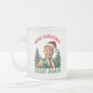 Caneca De Café Vidro Jateado Trump Torna o Excelente de Natal novamente no Nata
