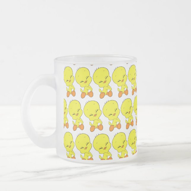 Caneca De Café Vidro Jateado Tweety (Esquerda)
