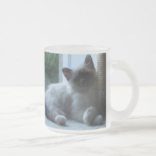Caneca De Café Vidro Jateado U' Onyx Cardiff Baby Blue 018