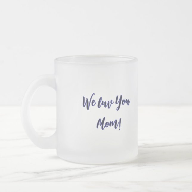 Caneca De Café Vidro Jateado Um amor mãe (Esquerda)