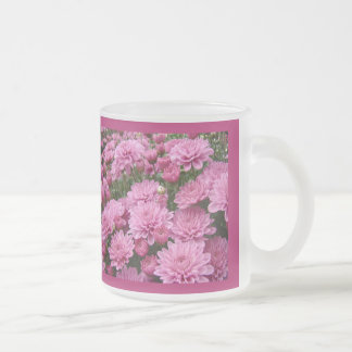 Caneca De Café Vidro Jateado Um mar de cristais cor-de-rosa #2