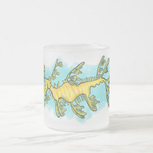 Caneca De Café Vidro Jateado Uma ilustração engraçada e engraçada do desenho do