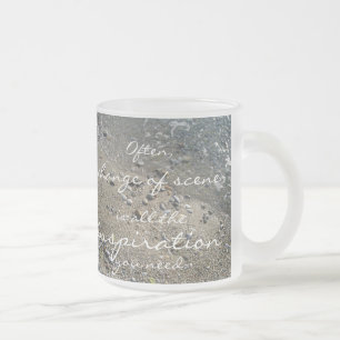 Caneca De Café Vidro Jateado Uma mudança de cena é toda a inspiração que você p