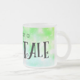 Caneca De Café Vidro Jateado Uma vez em um conto de fadas
