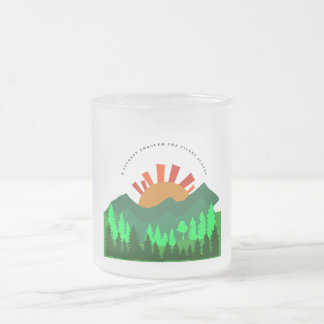 Caneca De Café Vidro Jateado Uma Viagem Através das Encostas Silenciosas Montan
