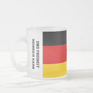 Caneca De Café Vidro Jateado Unity Justice Freedom Germany Flag Mug