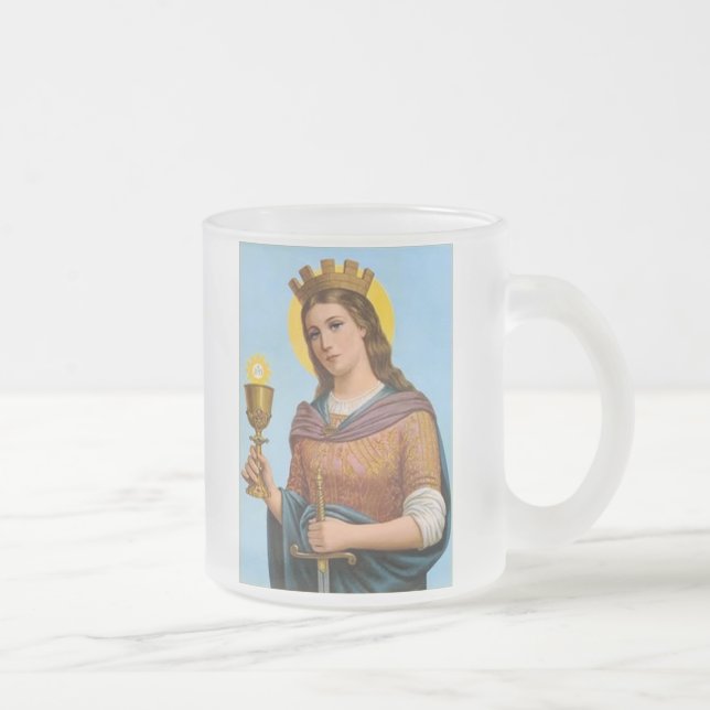 Caneca De Café Vidro Jateado Urceus S. Barbarae (Direita)