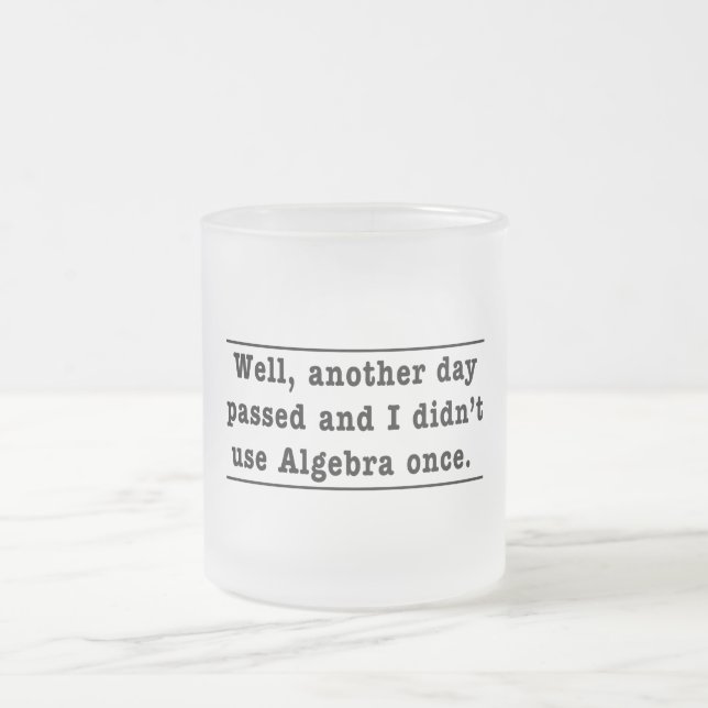 Caneca De Café Vidro Jateado Usando a álgebra (Centro)