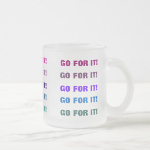 CANECA DE CAFÉ VIDRO JATEADO VÁ LÁ!