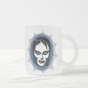 Caneca De Café Vidro Jateado Vampire Girl (horror)