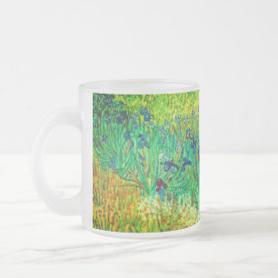 Caneca De Café Vidro Jateado Van Gogh Field com Irrises Perto de Arles