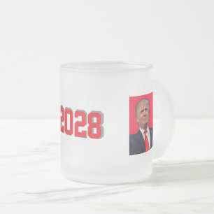 Caneca De Café Vidro Jateado Vance/Trump 2028 Mug