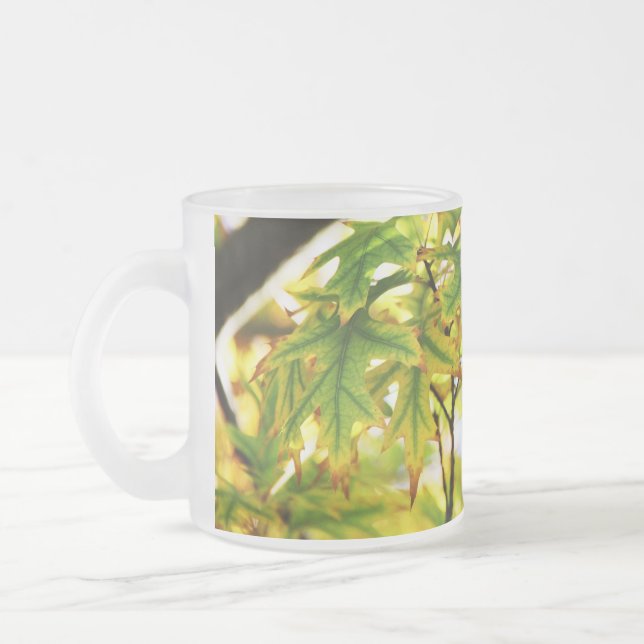 Caneca De Café Vidro Jateado Veias Vivas (Esquerda)