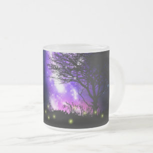 Caneca De Café Vidro Jateado Via Látea Mágica