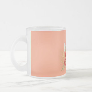 Caneca De Café Vidro Jateado Vidro de Flor