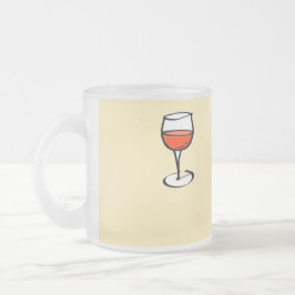 Caneca De Café Vidro Jateado Vidro de vinho em laranja