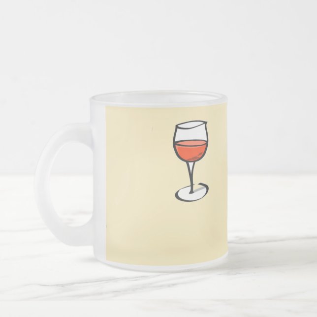 Caneca De Café Vidro Jateado Vidro de vinho em laranja (Esquerda)